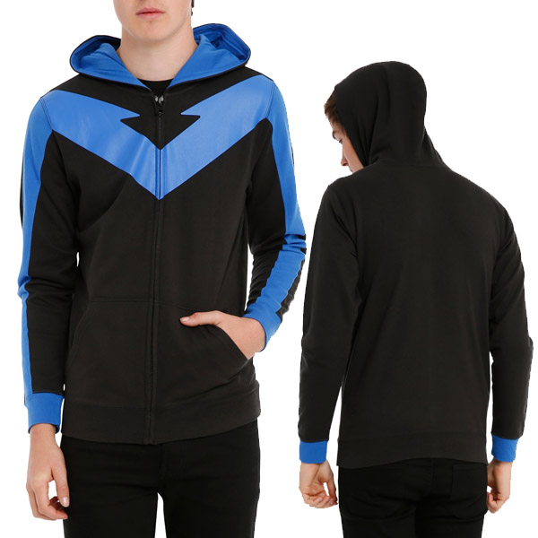 DC Comics Nightwing Costume Zip Hoodie