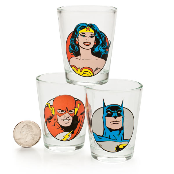 DC Comics Shot Glass 6-Pack