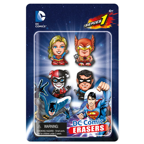 DC Comics Superhero Eraser Set C 4-Pack