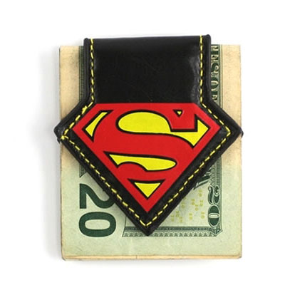 DC COMICS SUPERMAN OFFICIAL MAN OF STAINLESS STEEL GUN METAL MONEY CLIP