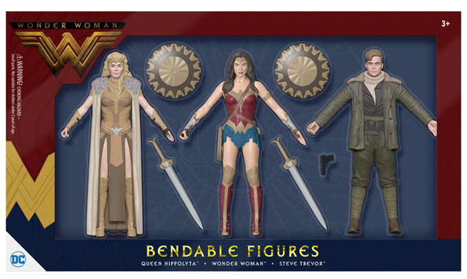 DC Comics Wonder Woman Movie Bendable Action Figure Boxed Set