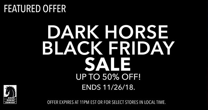 Dark Horse Comics Black Friday Sale