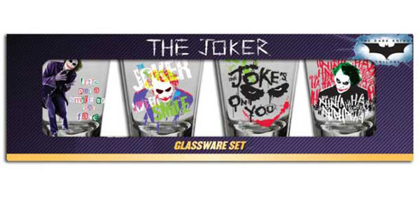Batman Dark Knight Joker Shot Glass 4-Pack