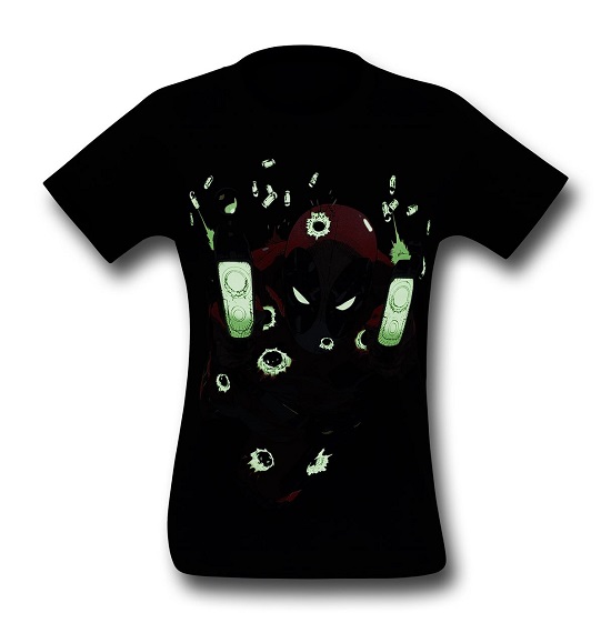 Deadpool Blam Blam Blam Glow-In-The-Dark T-Shirt 1