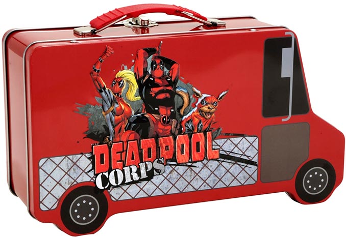 Deadpool Corps Chimichanga Truck Metal Lunch Box