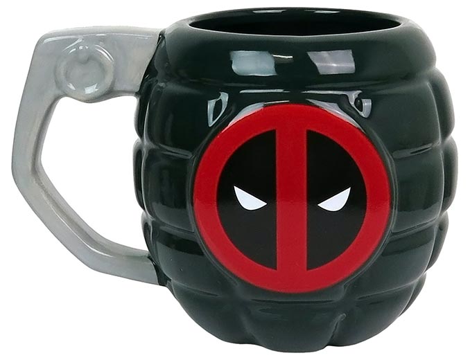 Deadpool Grenade Sculpted Mug
