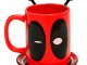 Deadpool Mug with Spoons and Coaster