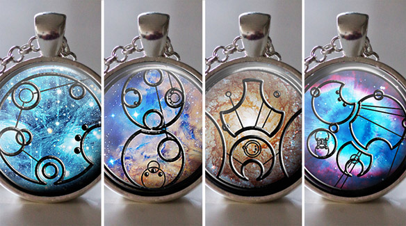 Design-Your-Own Doctor Who Gallifreyan Pendant Necklace