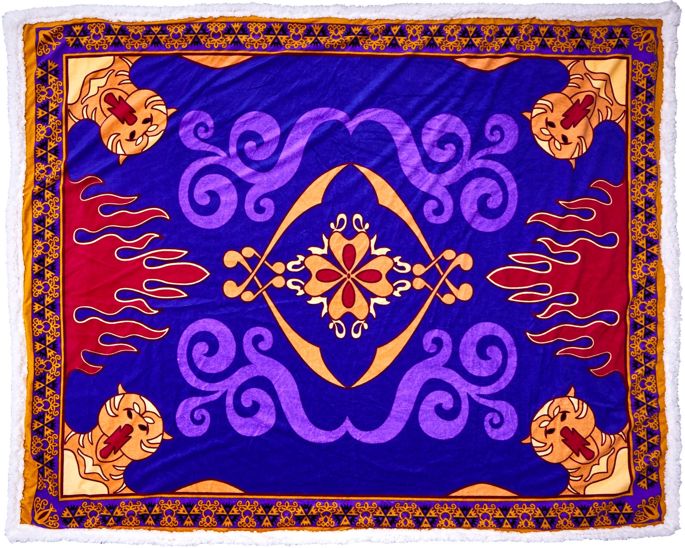 Disney Aladdin Flying Carpet Sherpa Throw Blanket