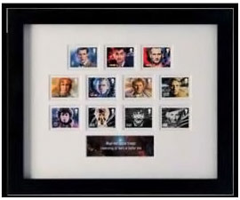 Doctor Who 11 Doctors Framed Stamp Set
