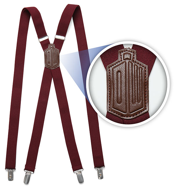 Doctor Who 11th Doctors Red Suspenders
