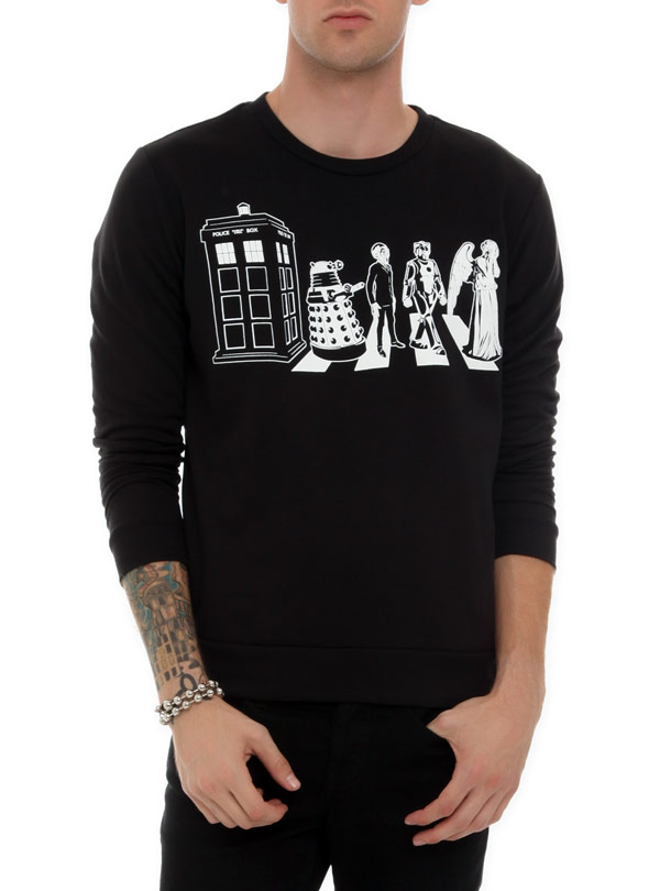 Doctor Who Abbey Road Crewneck Sweatshirt