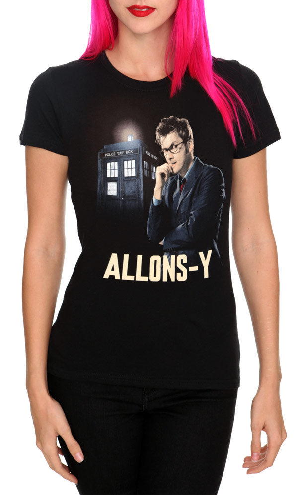 Doctor Who Allons y Girls Shirt