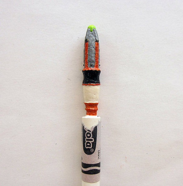 Doctor Who Carved Crayon Art Sonic Screwdriver