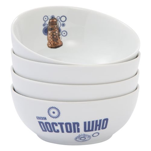 Doctor Who Ceramic Bowl 4-Pack Set