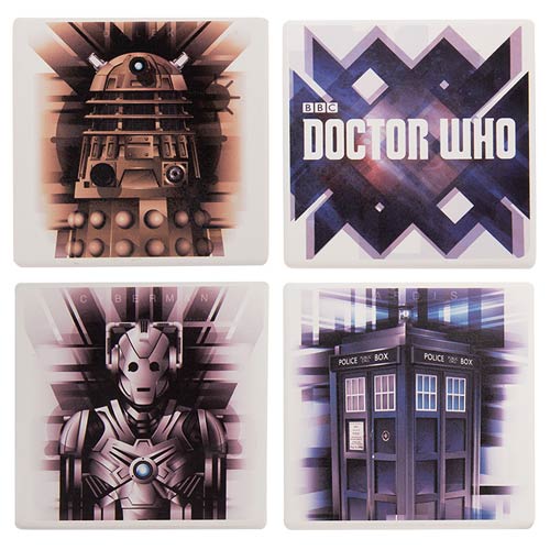 Doctor Who Ceramic Coaster 4-Pack