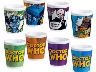 Doctor Who Comic Book Ceramic Mini-Glass 4-Pack