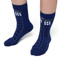Doctor Who Cushion Slipper Socks with Treads