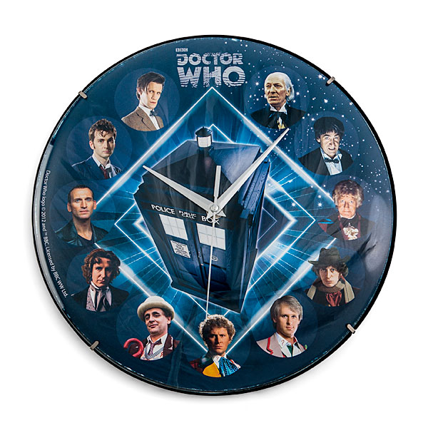 Doctor Who Glass Clock