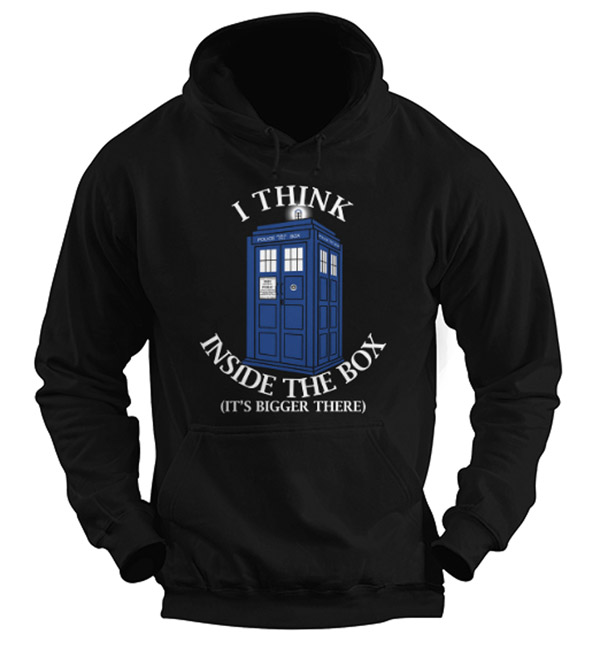 Doctor Who I Think Inside The Box Hoodie copy