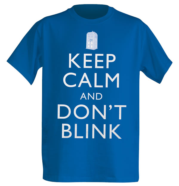 Doctor Who Keep Calm and Don't Blink T-Shirt