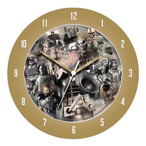 Doctor Who Monsters 3-D Effect Wall Clock