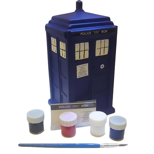 Doctor Who Paint Your Own TARDIS Ceramic Bank