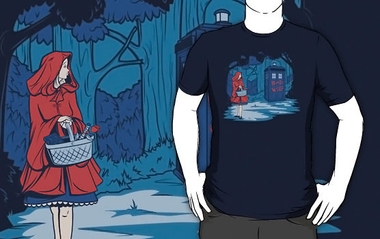 Doctor Who Red Riding Hood Bad Wolf Shirt