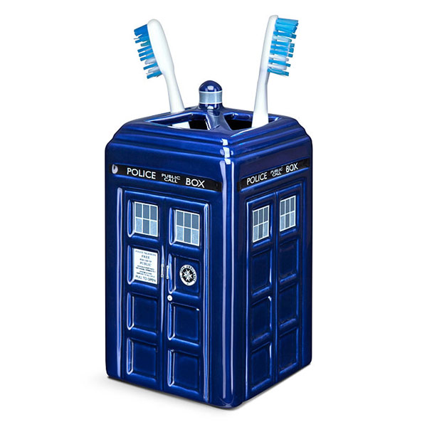 Doctor Who TARDIS Ceramic Toothbrush Holder