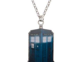 Doctor Who TARDIS Dog Tag Pendant with Chain Necklace