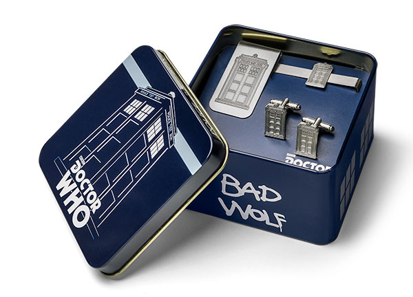 Doctor Who TARDIS Men's Jewelry Gift Set
