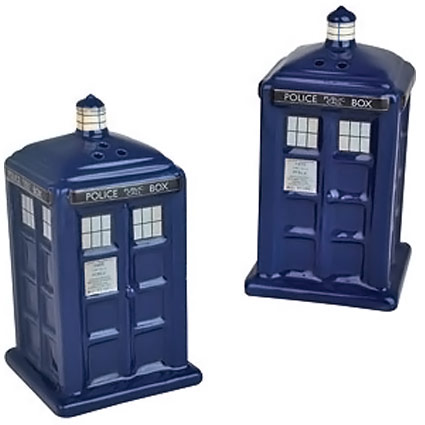 Doctor Who TARDIS Salt and Pepper Shakers