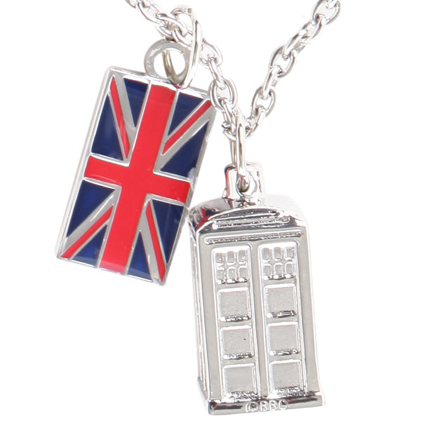 Doctor Who TARDIS Union Jack Necklace