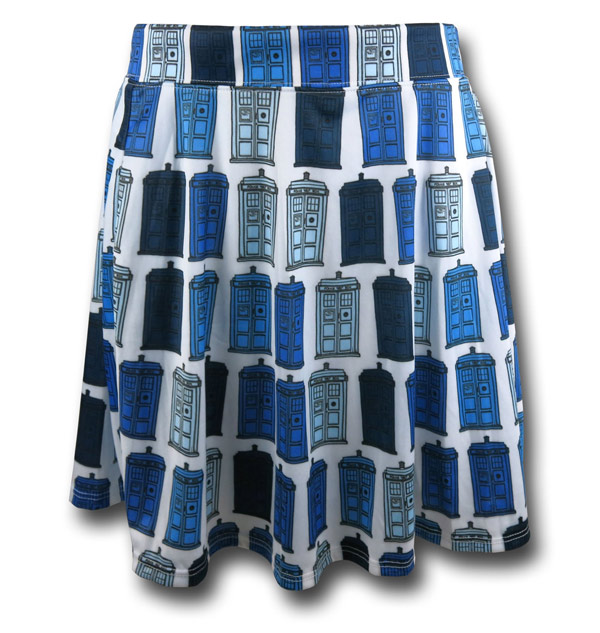 Doctor Who Tardis Print Skirt