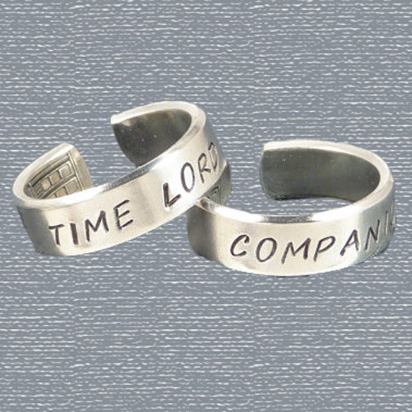 Doctor Who Time Lord and Companion Friendship Rings