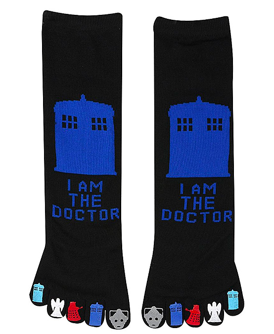 Doctor Who Toe Socks