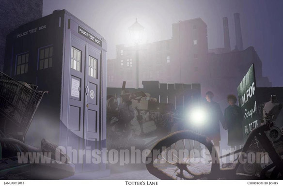 Doctor Who Totters Lane Art Print
