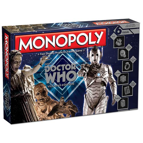 Doctor Who Villain Edition Monopoly Board Game