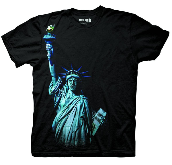 Doctor Who Weeping Angel Statue Of Liberty Shirt