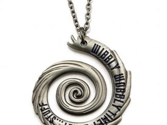 Doctor Who 22 Wibbly Wobbly Timey Wimey Pendant Necklace Silver-tone for sale online