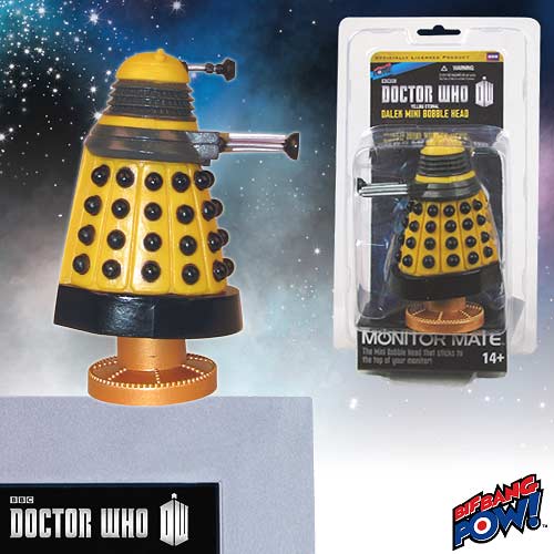 Doctor Who Yellow Eternal Dalek Monitor Mate Bobble Head