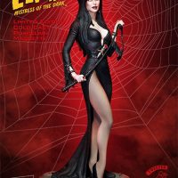Elvira Mistress Of The Dark Statue Side with Whip