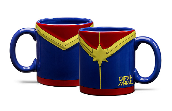 Embossed Captain Marvel Mug