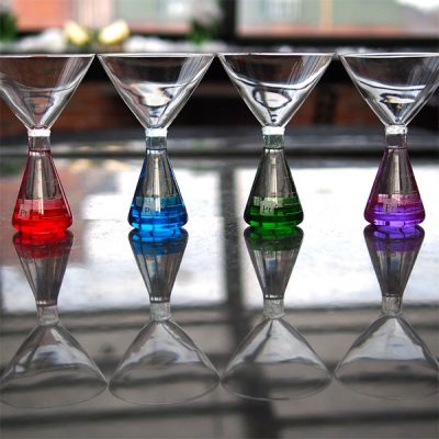 Erlenmeyer Flask Martini Glass Set