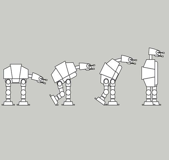 Evolution of the AT-AT
