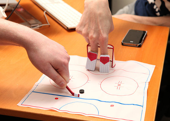 Finger Hockey Desktop Game