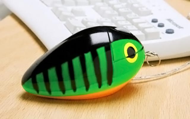 Fishing Lure Computer Mouse
