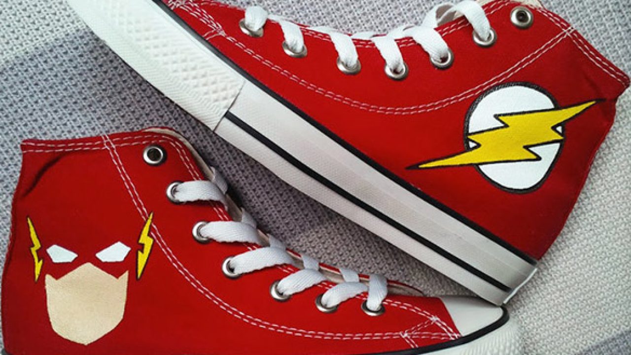 Flash Converse Painted Shoes