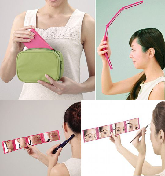 Four-Sided Panorama Compact Mirror