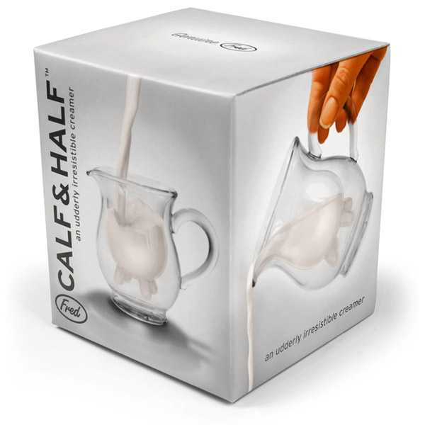 Fred & Friends Calf and Half Double-Walled Creamer Pitcher
